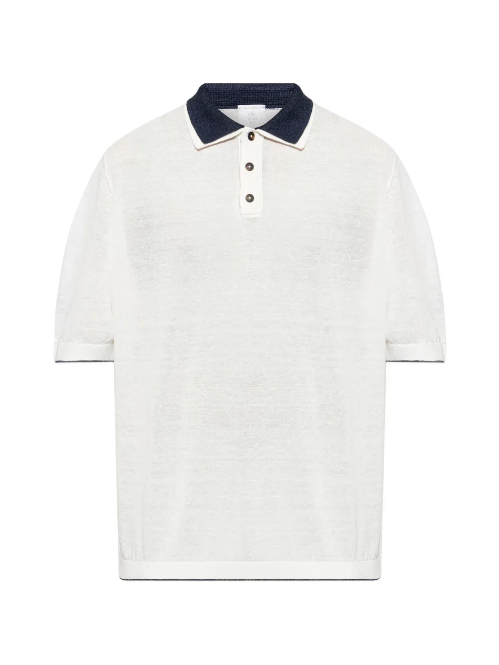 Eleventy buttoned polo shirt - Bianco