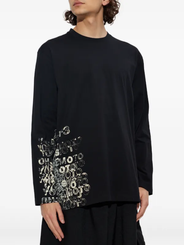 Y-3 グラフィック ロングTシャツ | ブラック | FARFETCH JP