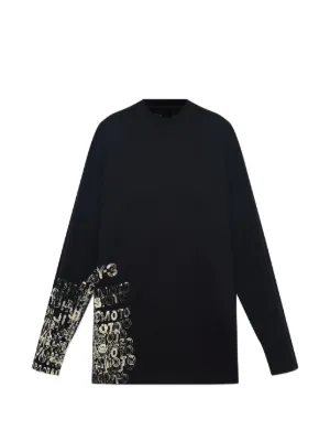 Balenciaga レイヤード ペイント ロングTシャツ | ブラック | FARFETCH JP