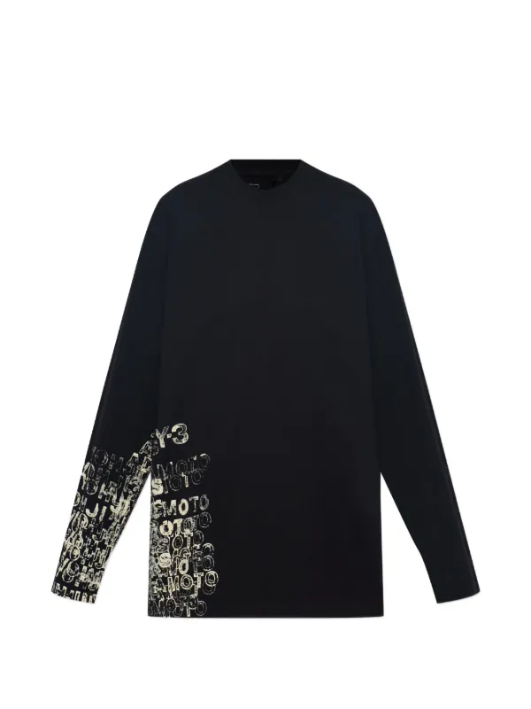 Y-3 グラフィック ロングTシャツ | ブラック | FARFETCH JP