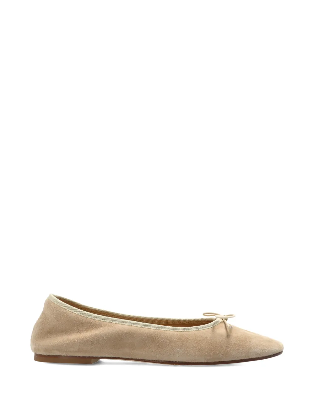 Aeyde bow suede falt pumps Beige