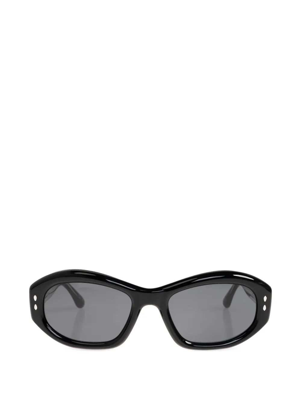 Isabel Marant Eyewear oval-frame studded sunglasses - Nero