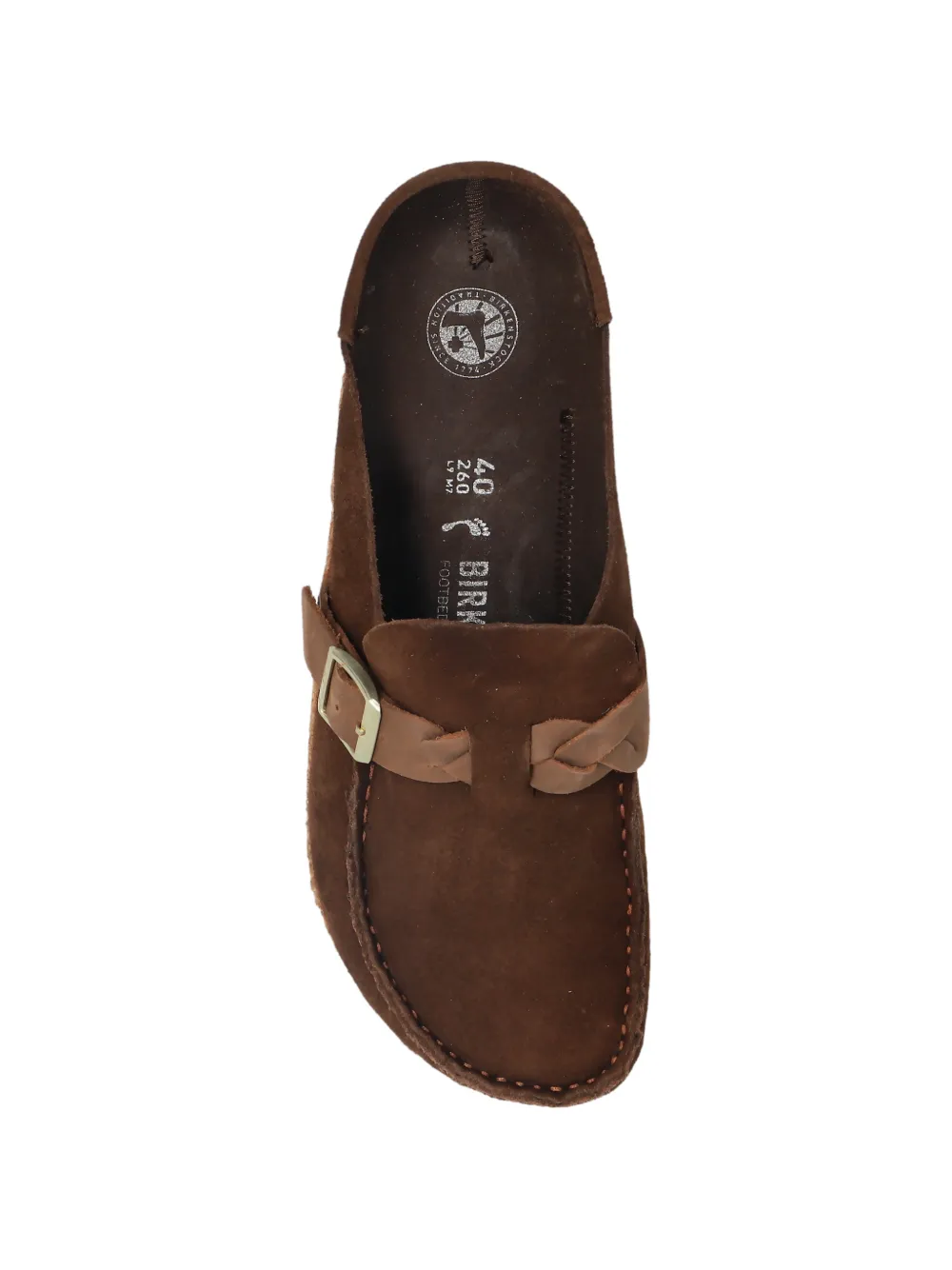 Birkenstock Buckley platte muiltjes Bruin