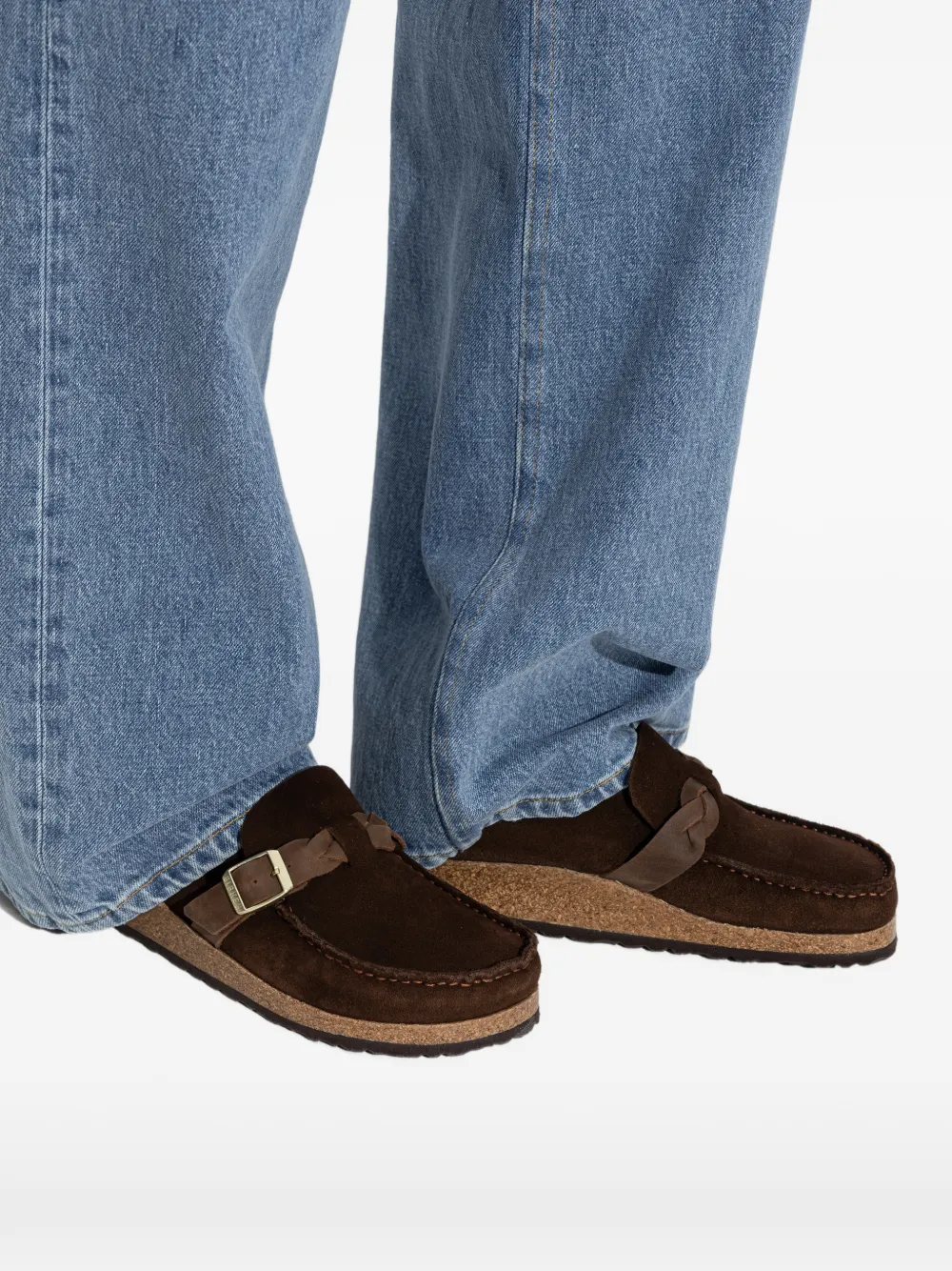 Birkenstock Buckley platte muiltjes Bruin