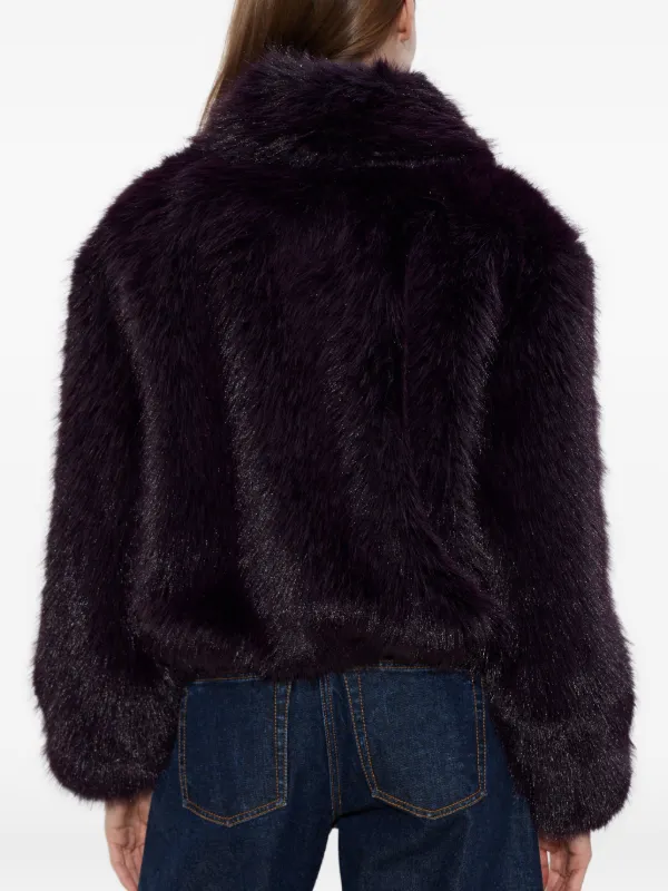 Kate Spade faux-fur Collar Jacket | Purple | FARFETCH