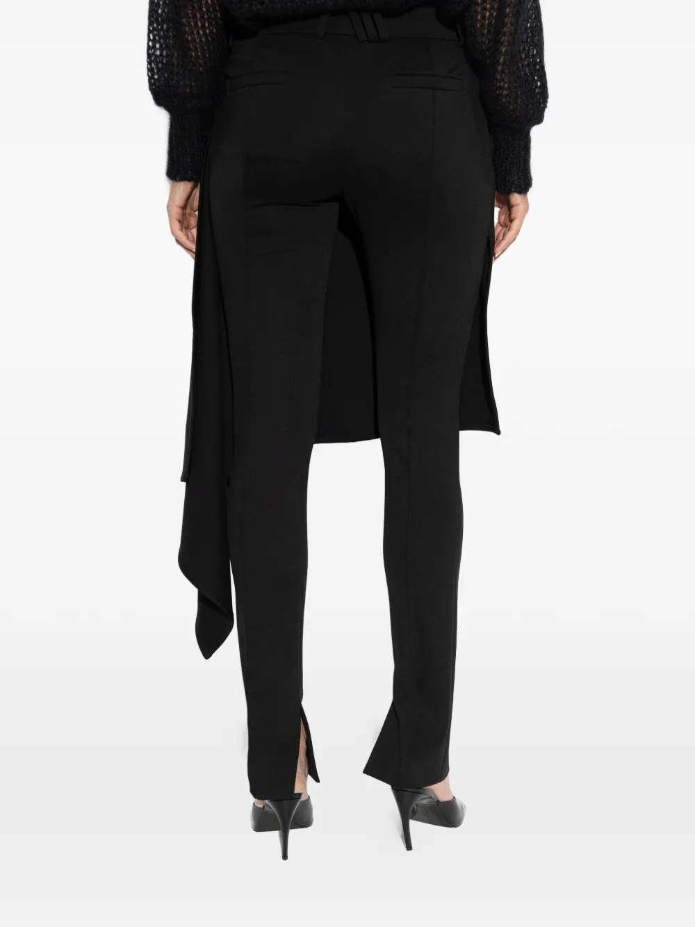 The Attico Asymmetrische broek Zwart