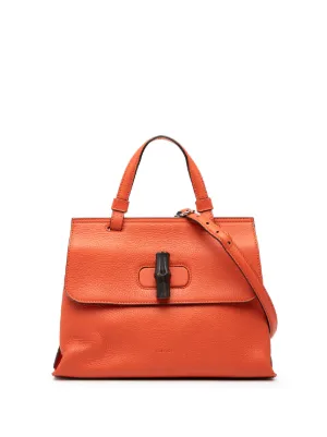 Gucci Pre-Owned バンブーデイリー ハンドバッグ スモール | オレンジ