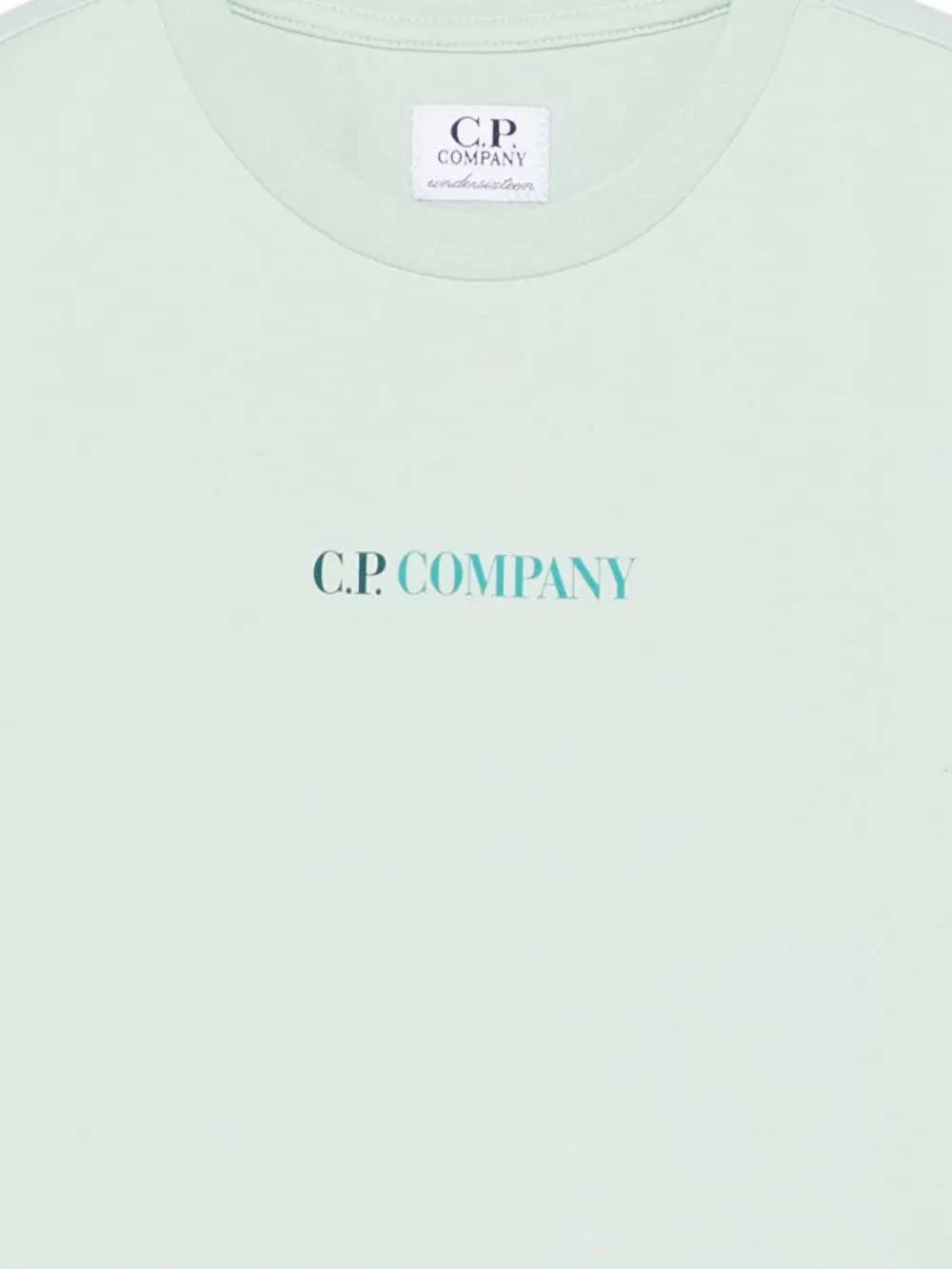  C.p. Company Kids Logo T-shirt - Green 