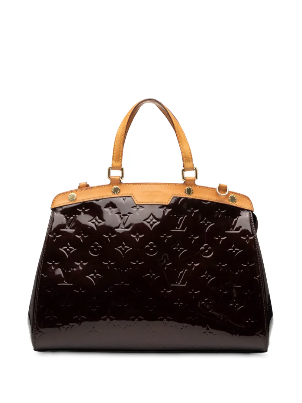 Louis Vuitton Pre-Owned 2014 Monogram Vernis Brea MM satchel - Marrone
