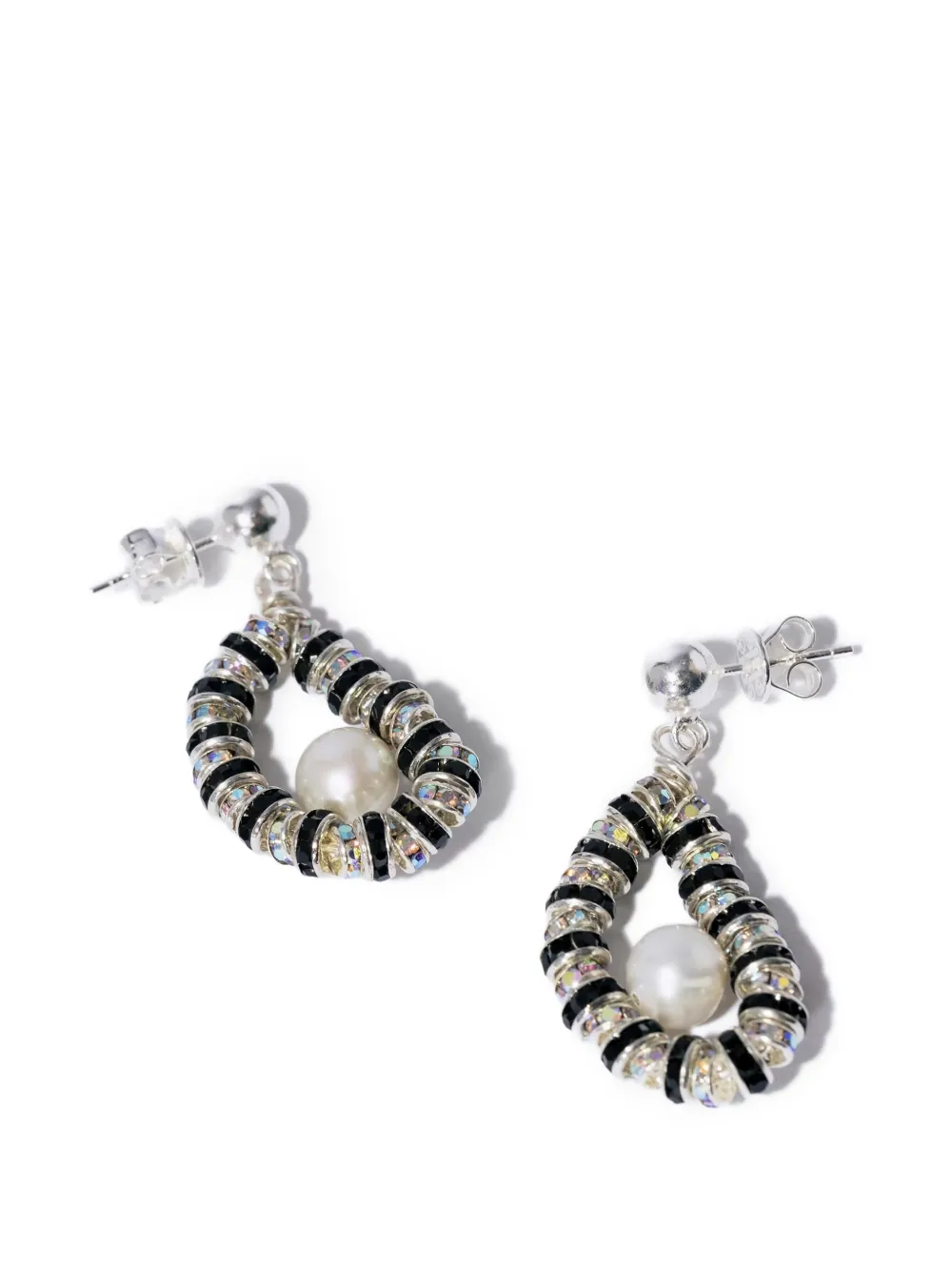 Pearl Embellished Drop Earrings