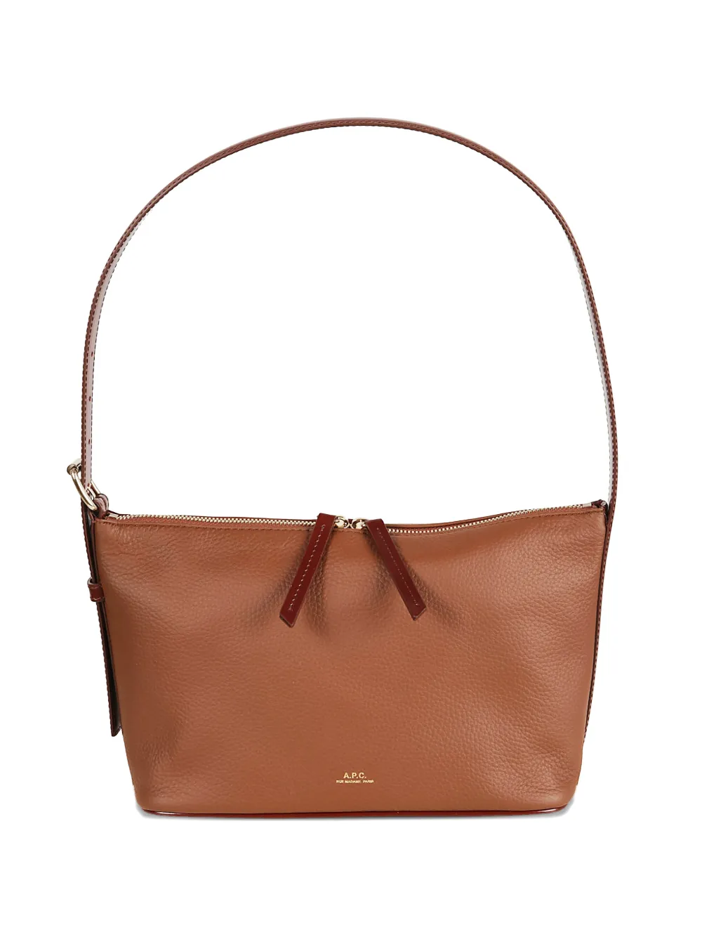 A.P.C. Vera leather shoulder bag - Marrone