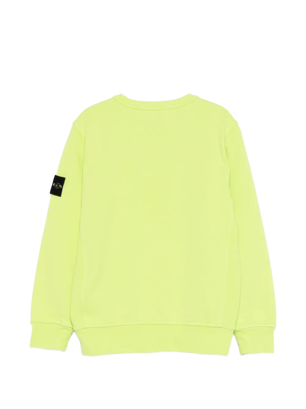  Stone Island Junior Logo-patch Crew Neck Sweatshirt - Green 
