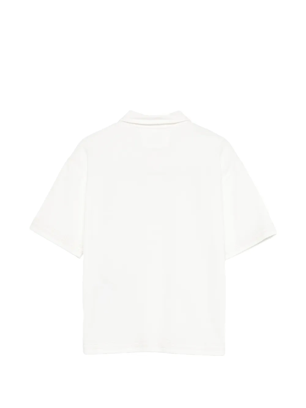 C.P. Company Kids Poloshirt met logodetail en knopen Wit