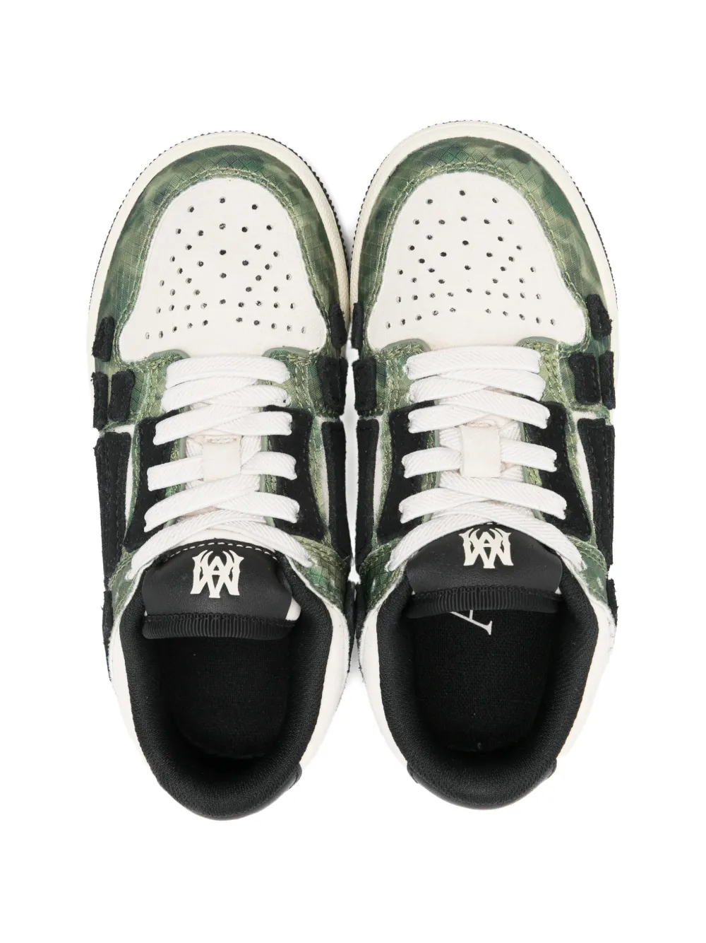 AMIRI KIDS Camouflage sneakers met vlakken Groen
