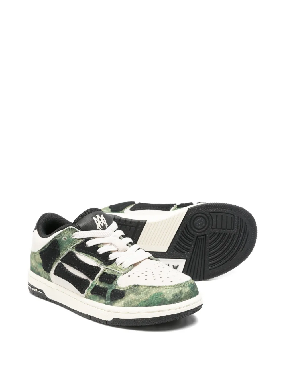 AMIRI KIDS camouflage panelled sneakers - Groen