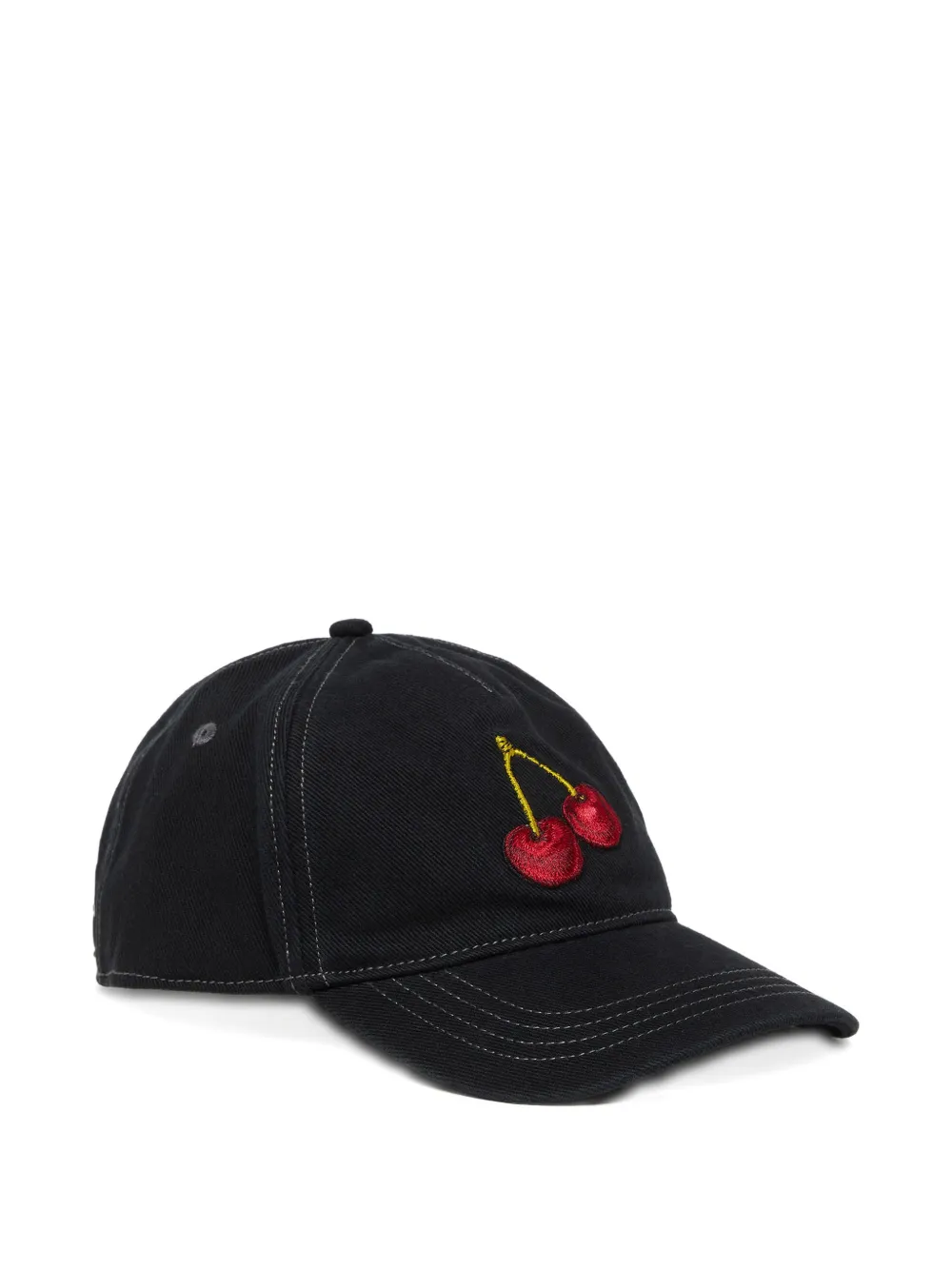 Diesel cherry-embroidery cap hat - Nero