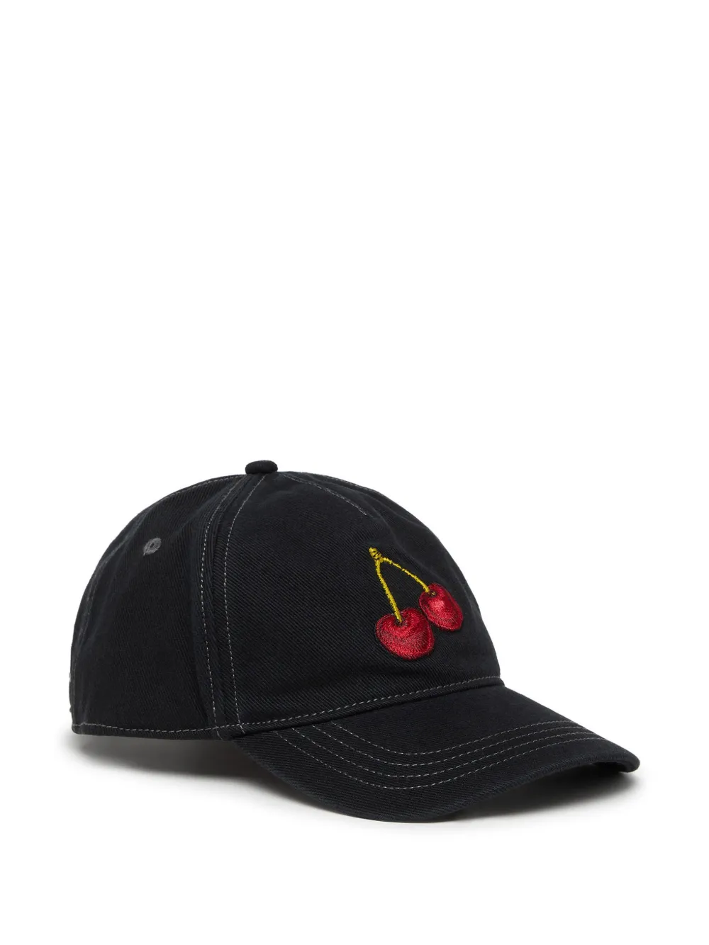Diesel cherry-embroidery cap hat - Nero