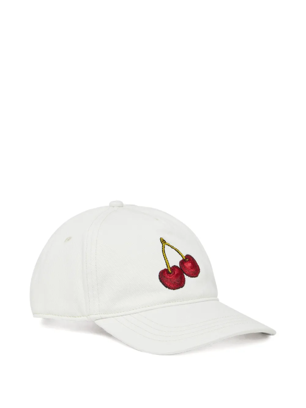 Diesel cherry-embroidery cap hat - Bianco