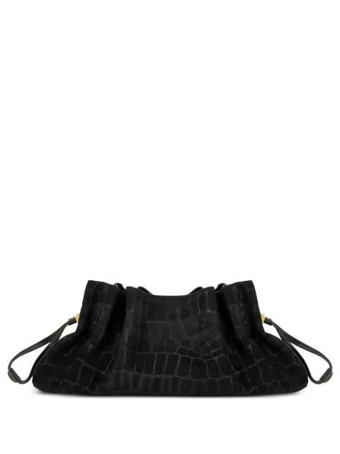 Elisabetta Franchi bolsa de mano con efecto de piel de cocodrilo