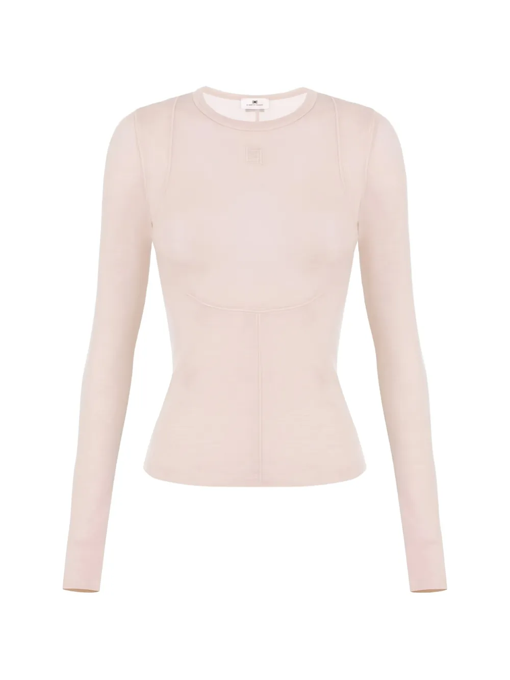 Elisabetta Franchi embroidered-logo T-shirt - Toni neutri