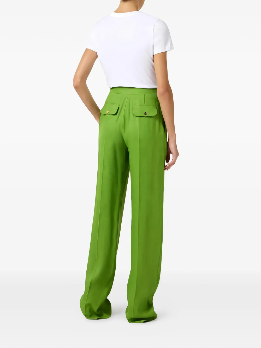  Elisabetta Franchi Embroidered-logo T-shirt - Neutrals 