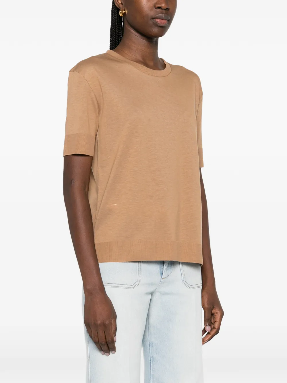  Herno Crew-neck Short-sleeve T-shirt - Brown 