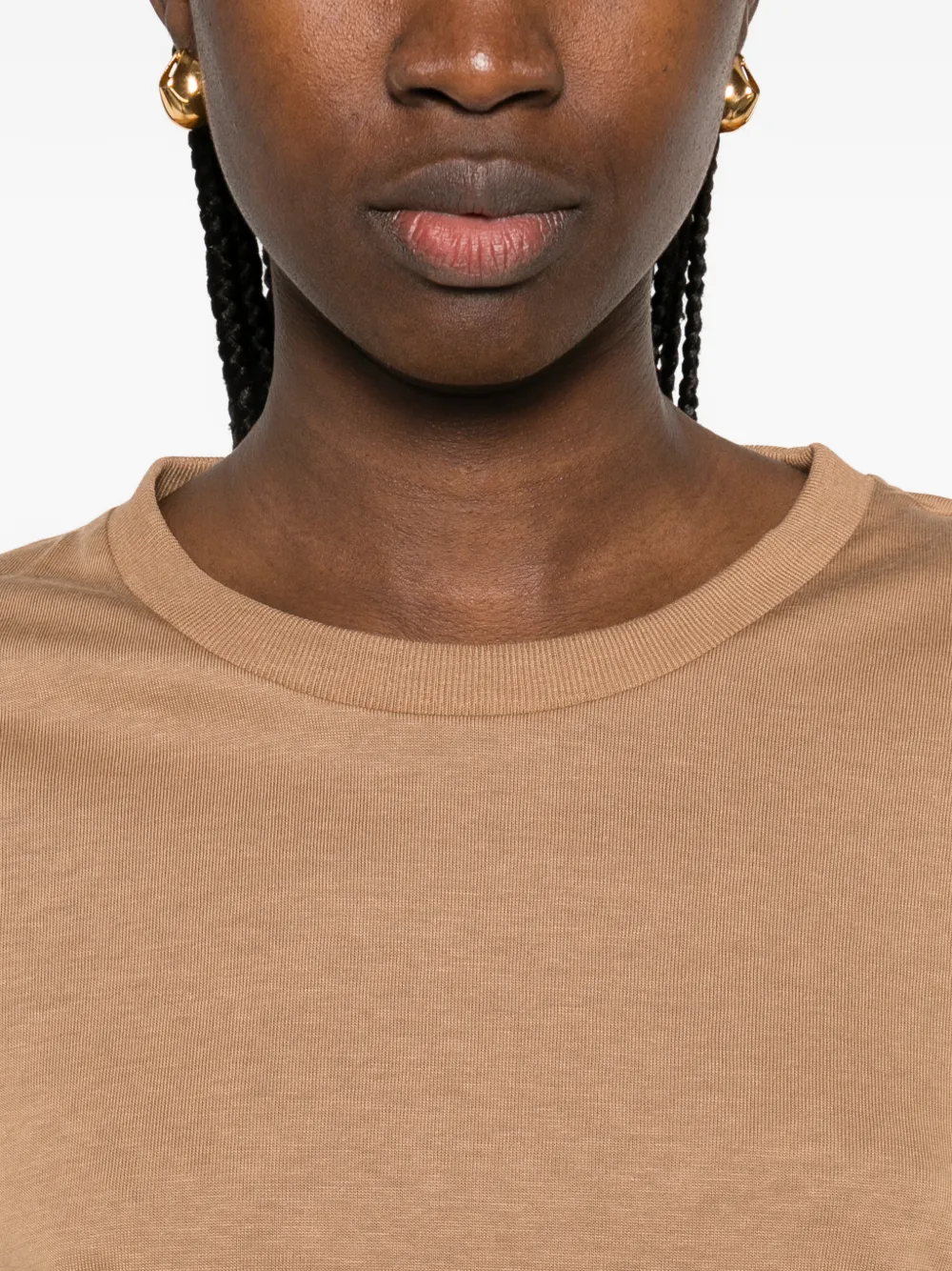 Herno T-shirt met ronde hals Bruin