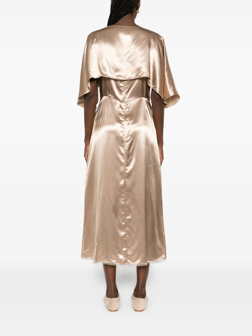 Fabiana Filippi Midi-jurk met laag Beige