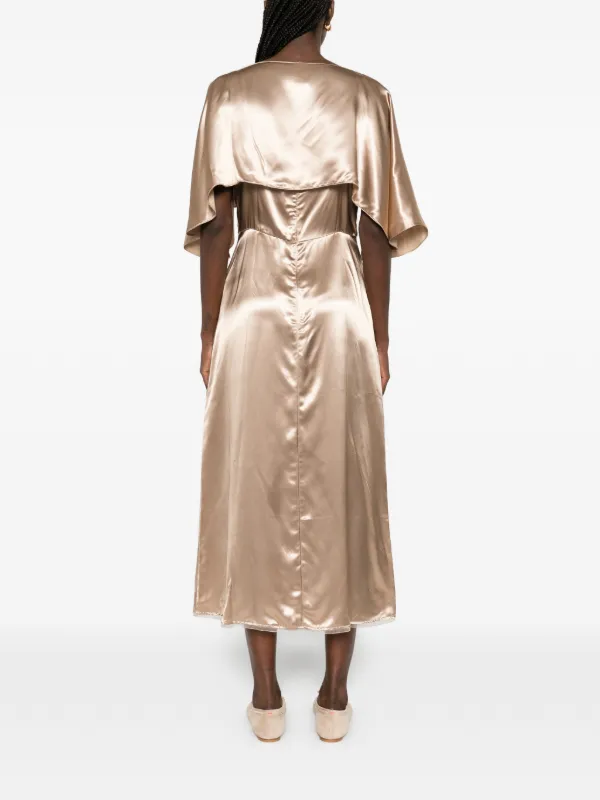 overlay midi dress Lace Overlay Midi Dress