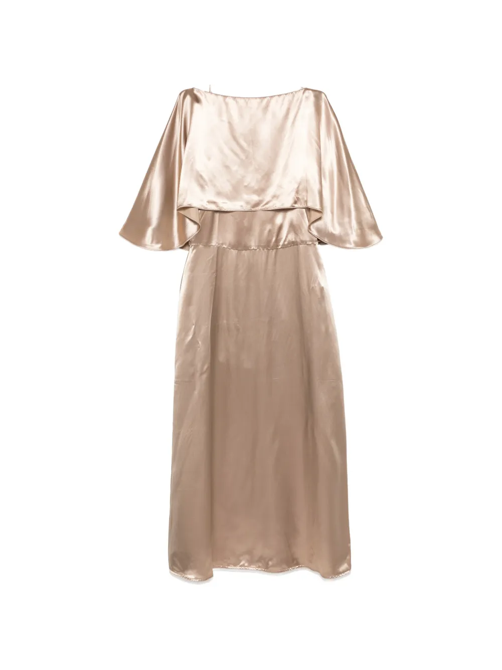 Fabiana Filippi overlay midi dress - Toni neutri