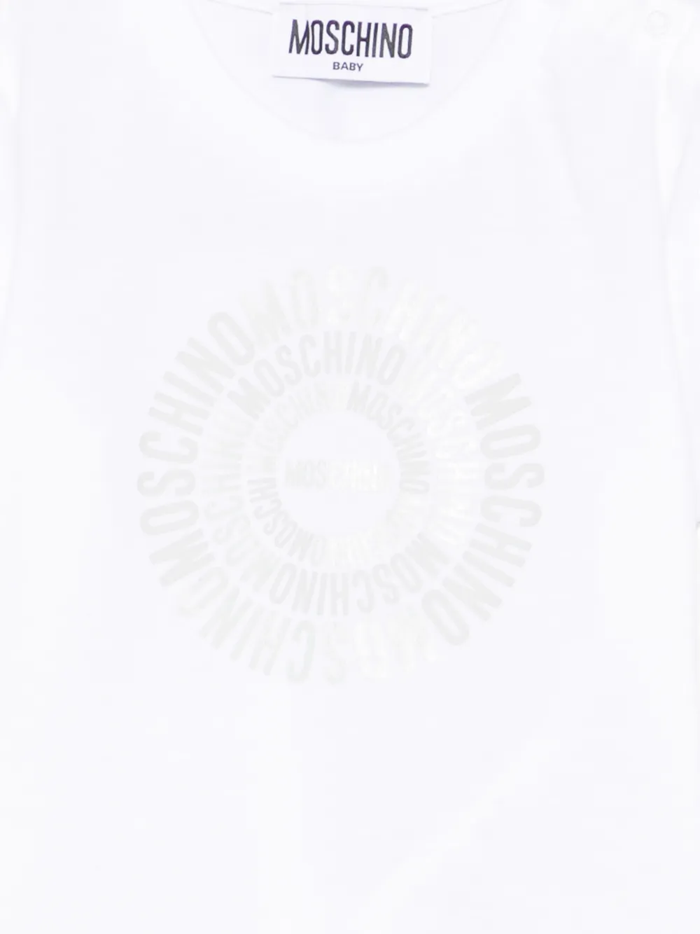 Moschino Kids T-shirt met logo Wit