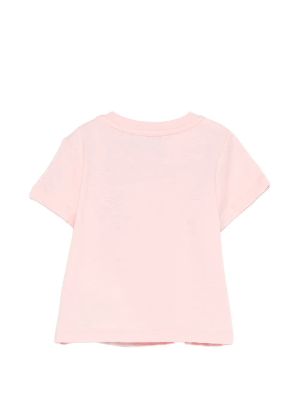 Moschino Kids T-shirt met logoprint Roze