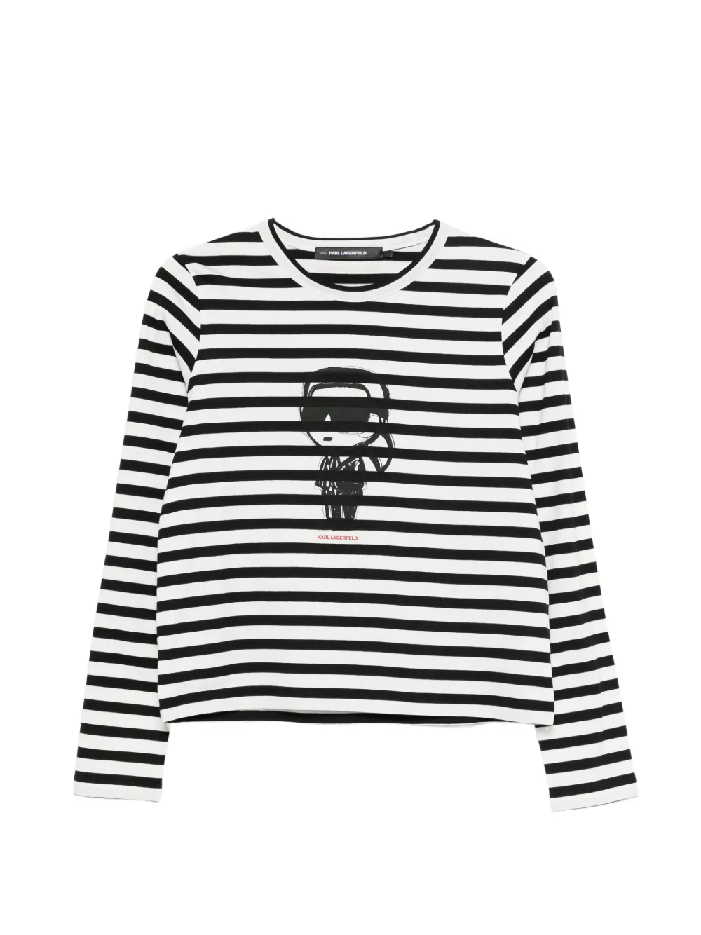 Karl Lagerfeld striped-detail top - Bianco