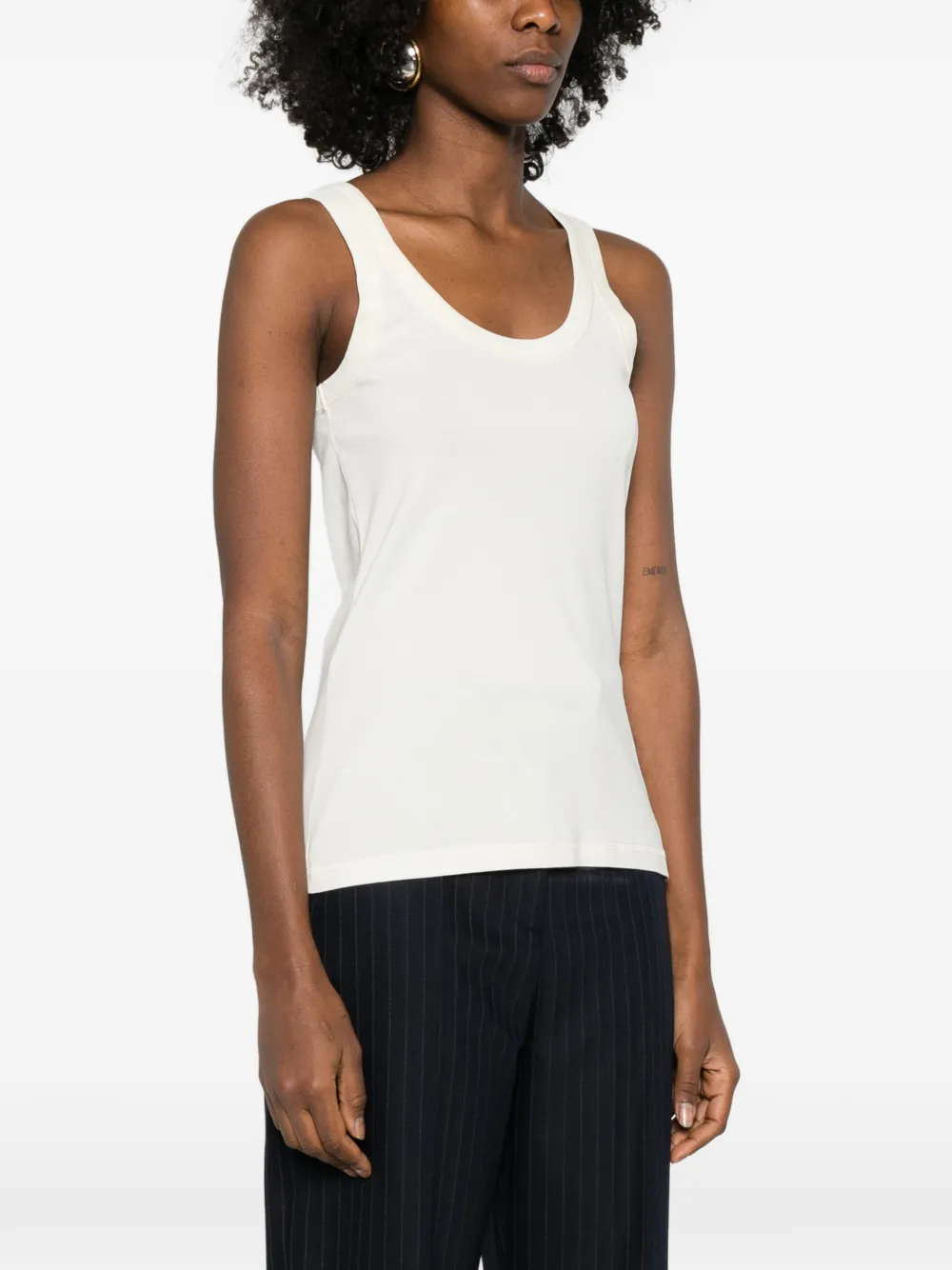  Lemaire Rib Tank Top - Neutrals 