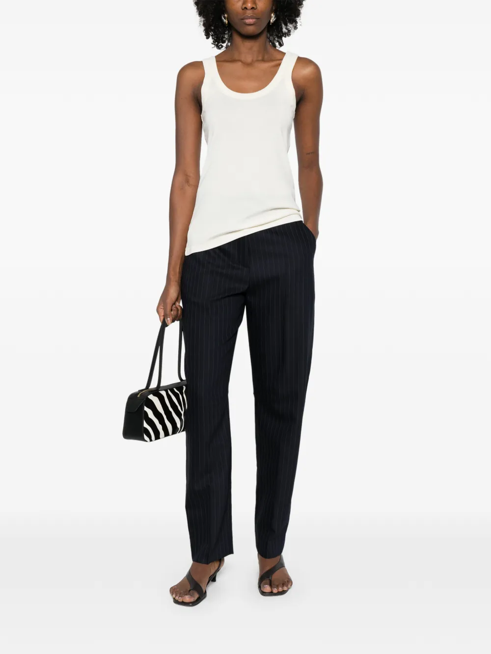  Lemaire Rib Tank Top - Neutrals 