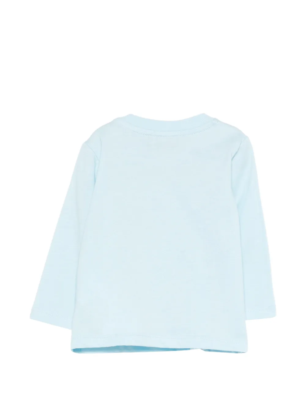 Moschino Kids Top met ronde hals en print Blauw