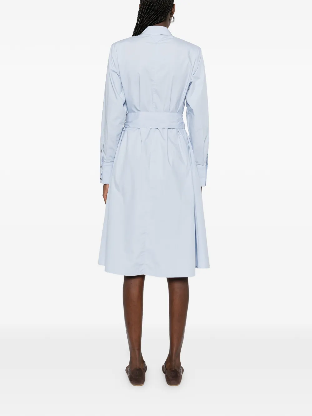 Karl Lagerfeld Midi-jurk met knoopsluiting Blauw