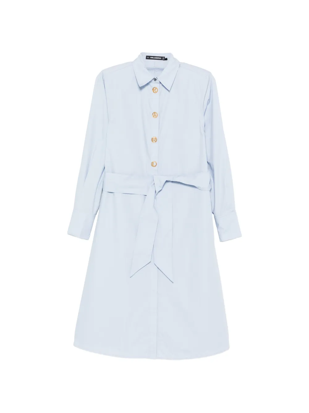Karl Lagerfeld button-fastening midi dress - Blu