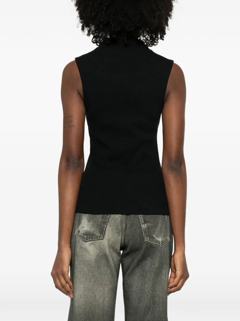 asymmetrical fitted top
