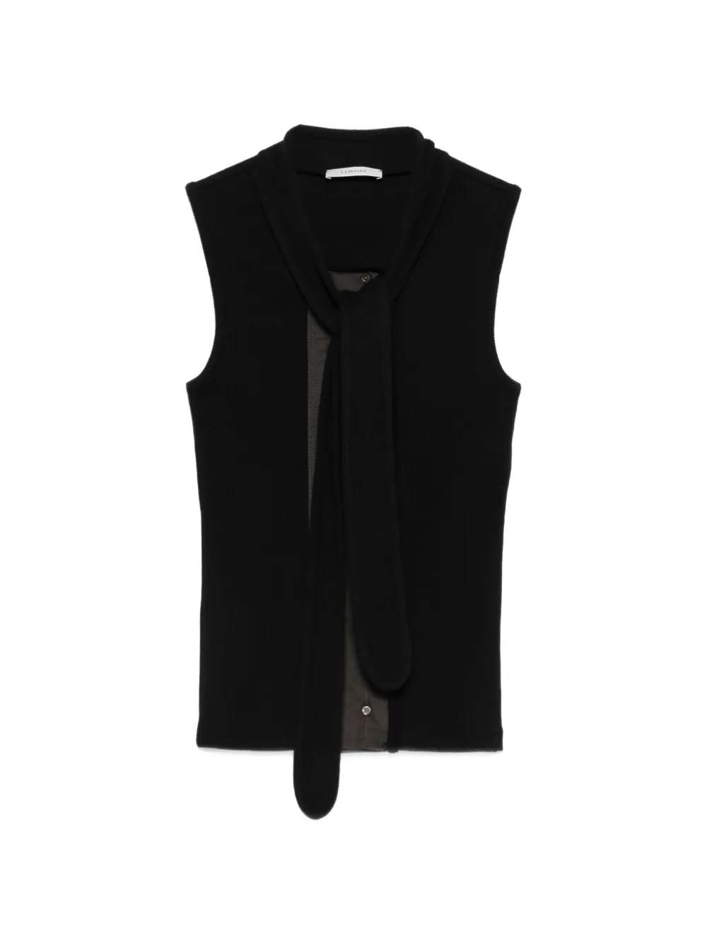 LEMAIRE asymmetrical fitted top - Nero