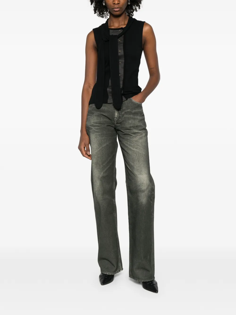 asymmetrical fitted top
