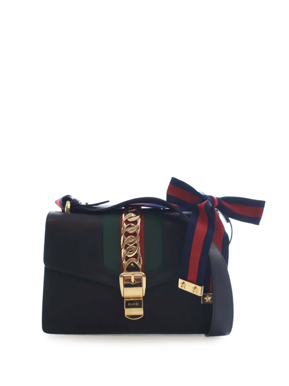 Gucci Pre-Owned 2016-2025 Small Leather Sylvie Web satchel - Nero