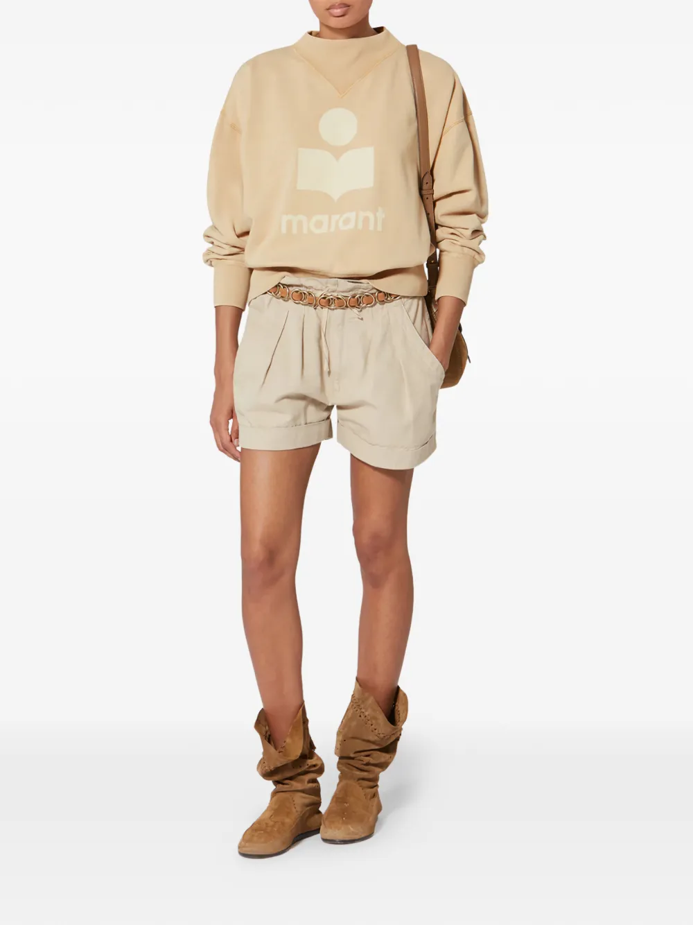  Isabel Marant Logo-print Sweatshirt - Neutrals 