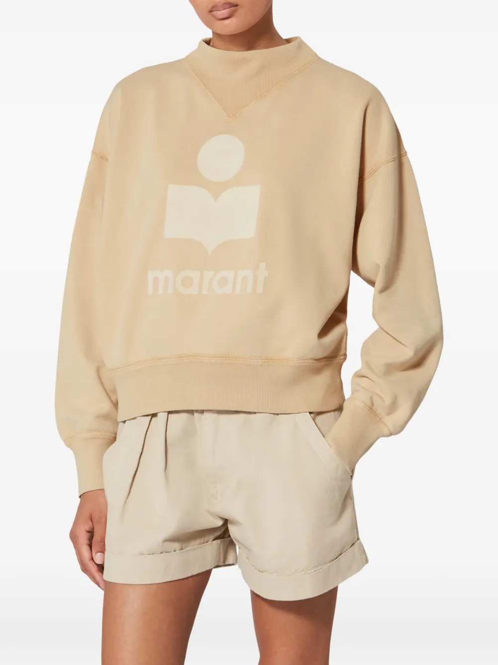  Isabel Marant Logo-print Sweatshirt - Neutrals 