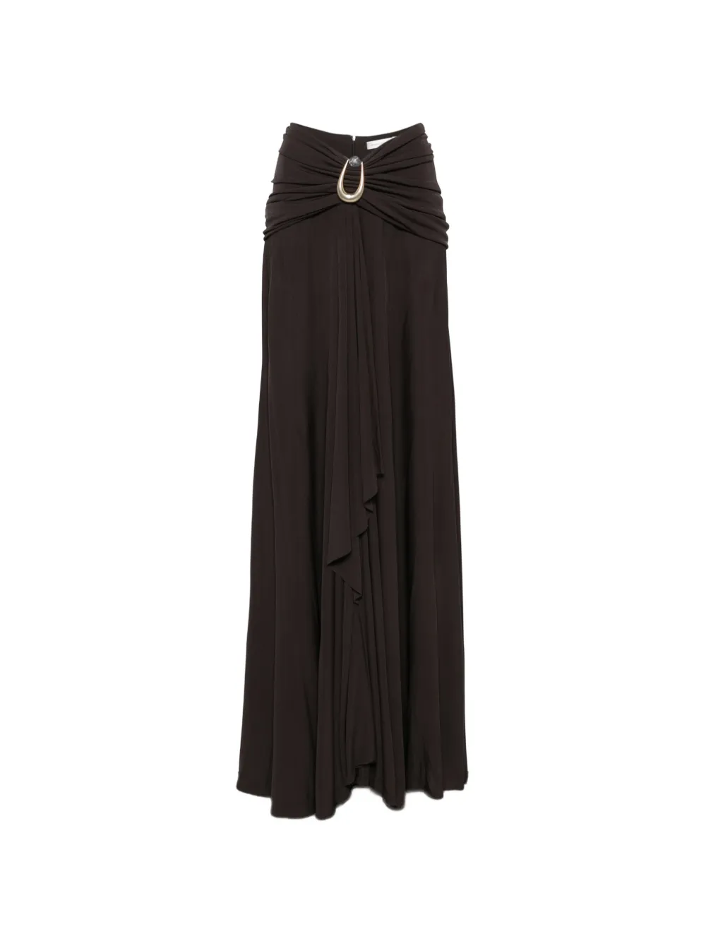 Christopher Esber draped maxi skirt - Marrone