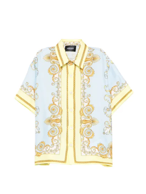 Versace Kids camisa con motivo barroco
