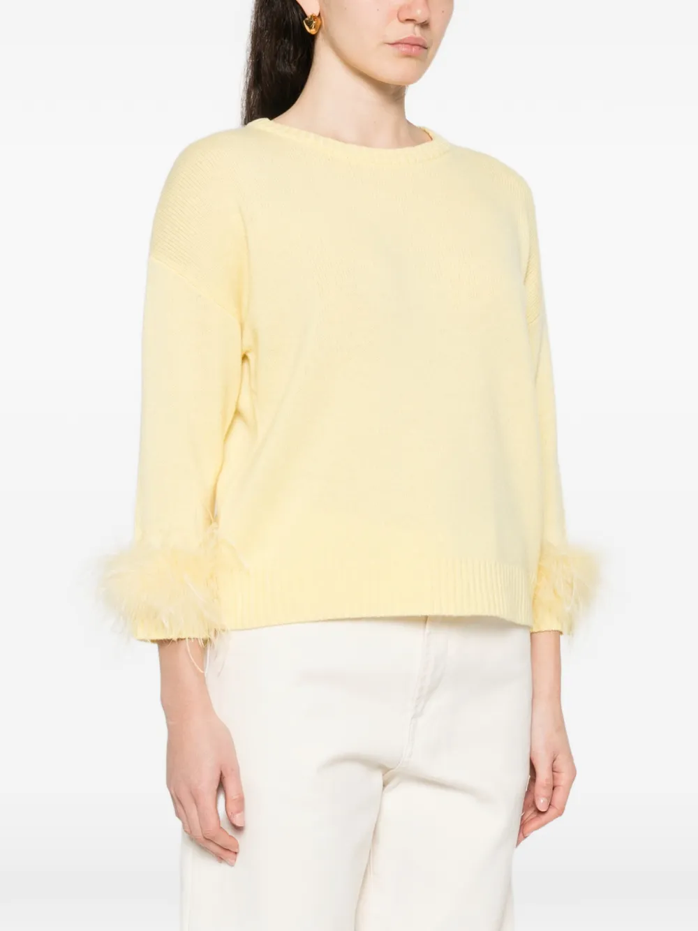  Philo-sofie Jersey Con Dobladillo De Canalé - Amarillo 