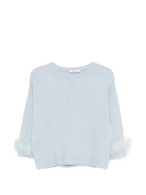 Philo-Sofie detachable-feathers cashmere sweater