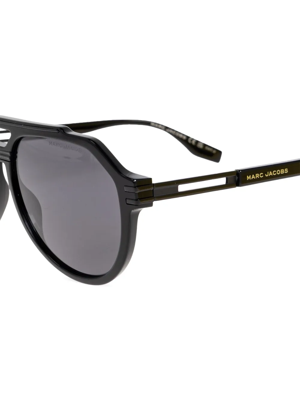 Marc Jacobs Eyewear Zonnebril met browline montuur Zwart