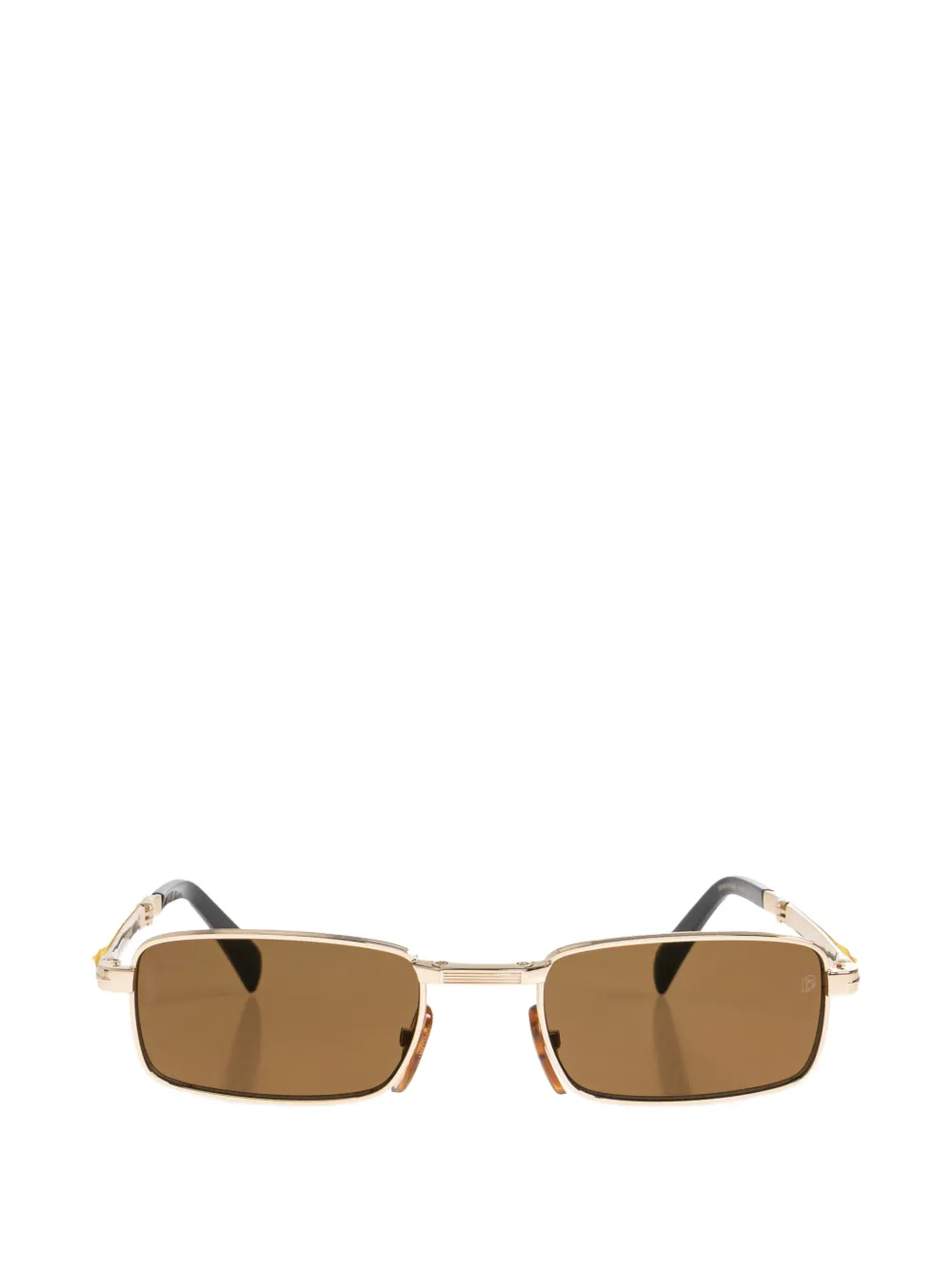 Eyewear by David Beckham Origami rectangle-frame sunglasses - Oro